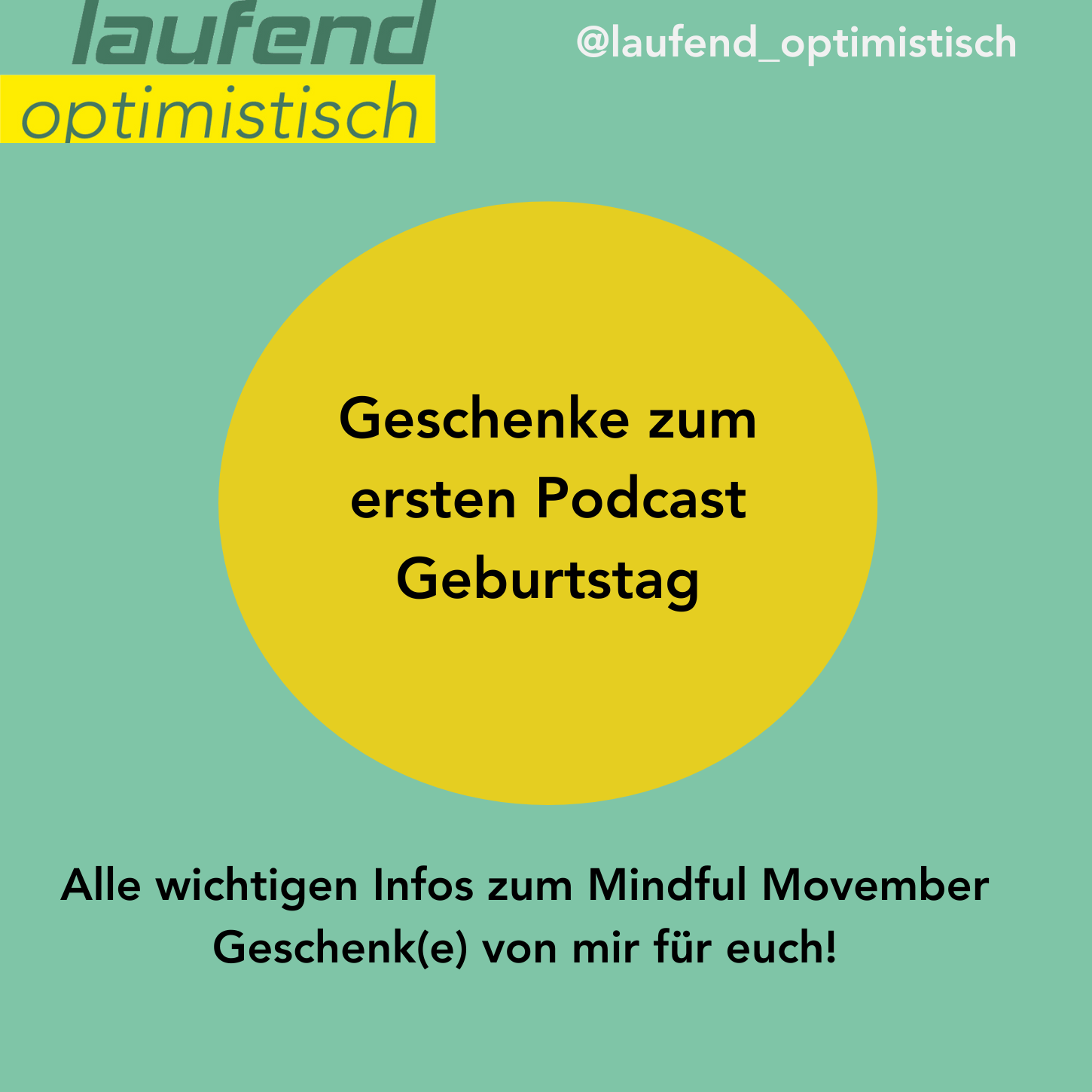 059 – Geschenke für euch! Happy Birthday laufend-optimistisch!