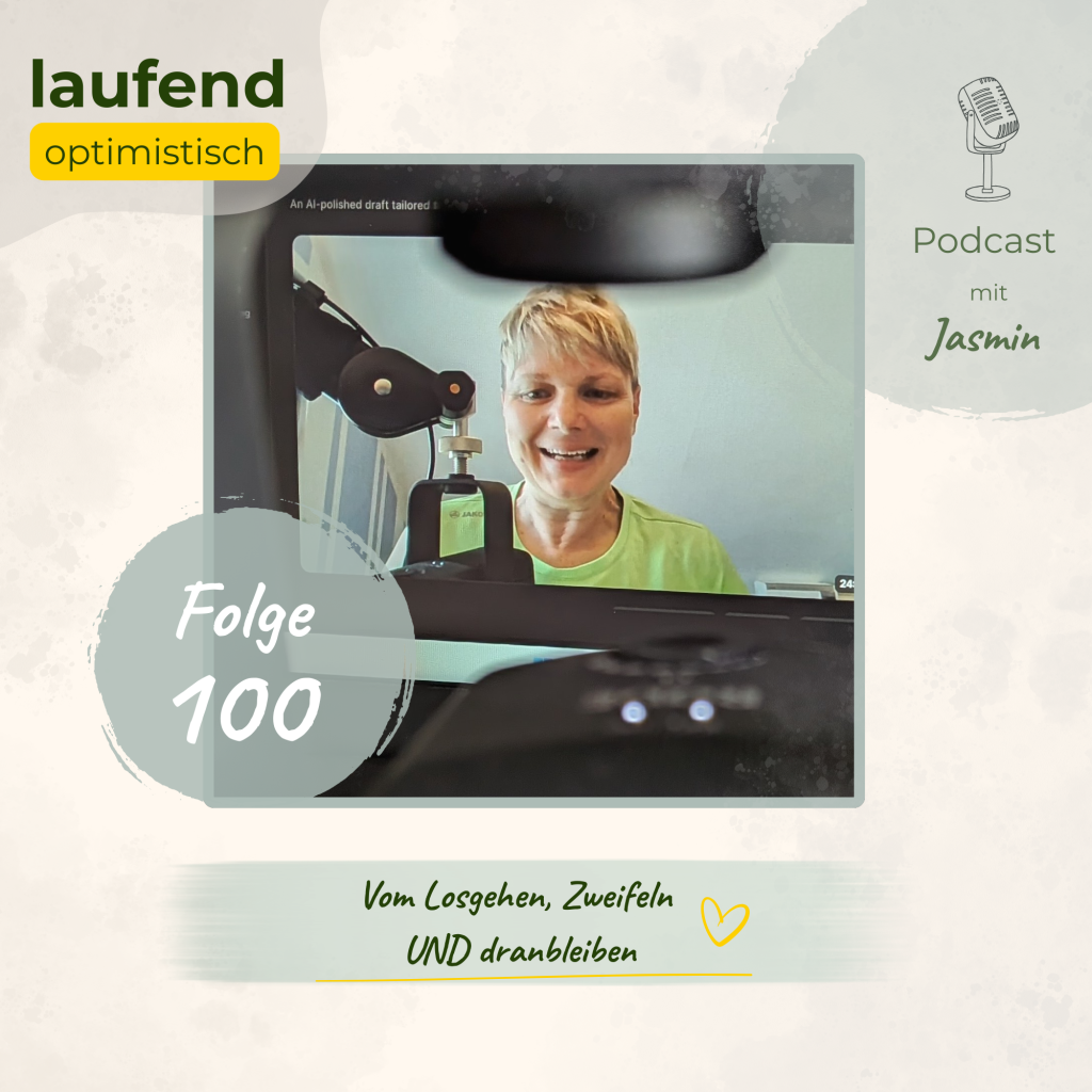 Das Cover mit Jasmin am Mikro zu Folge 100